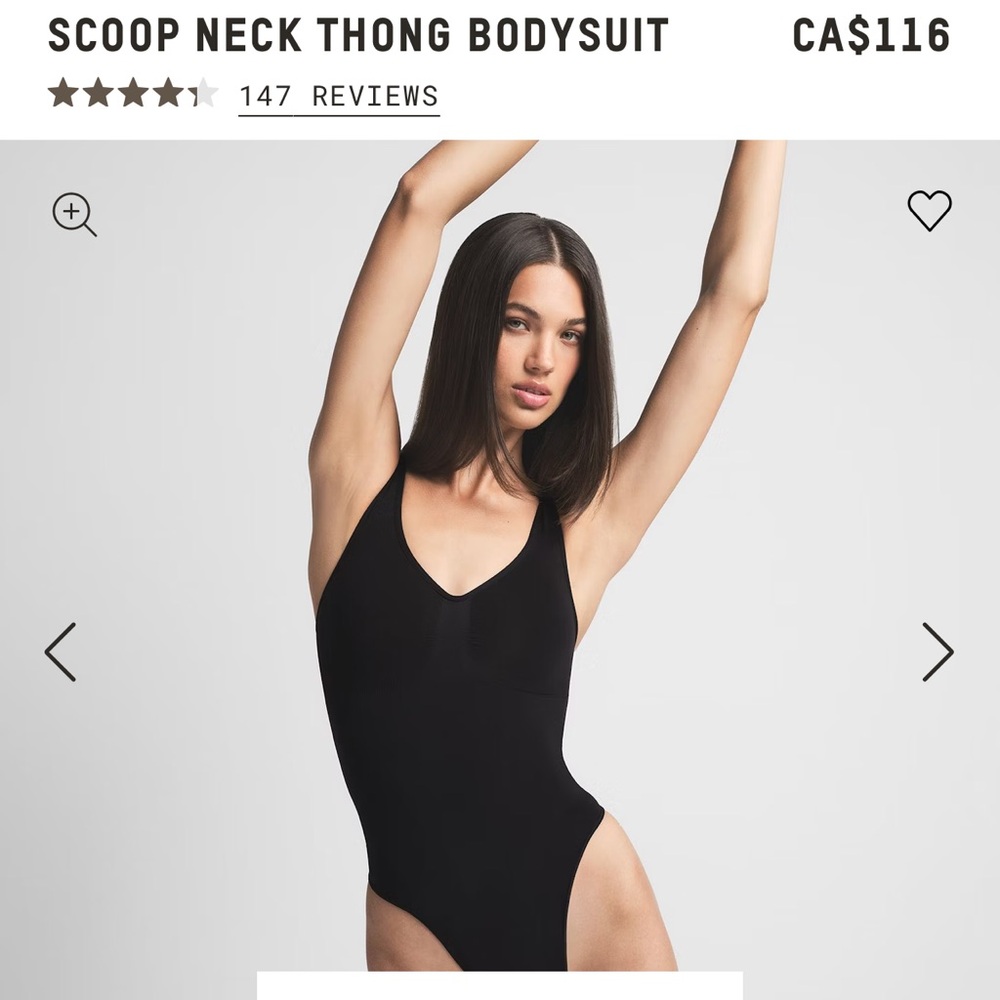 skims scoop neck bodysuit